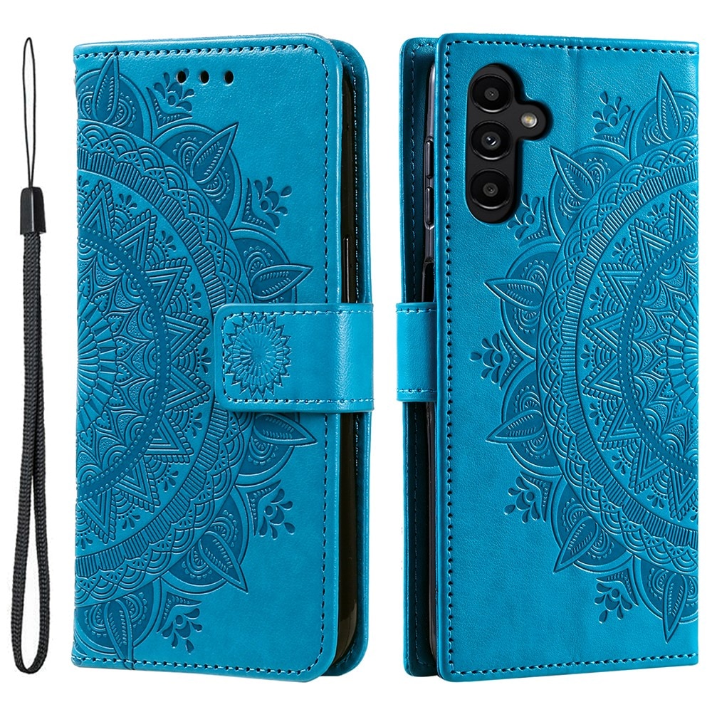 Samsung Galaxy A36 Handytasche Mandala blau