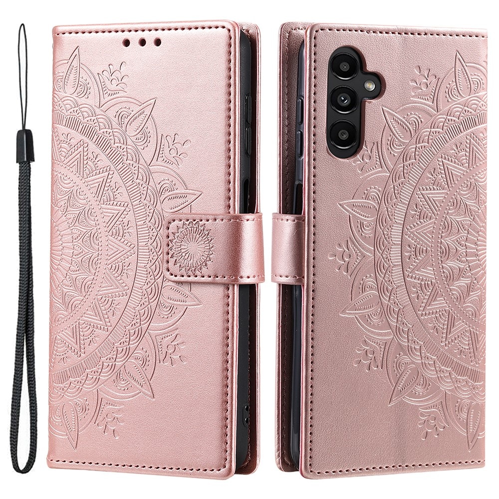 Samsung Galaxy A36 Handytasche Mandala roségold