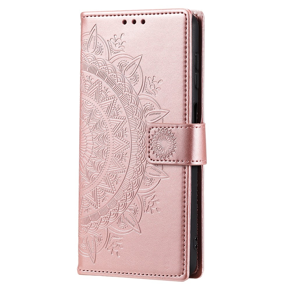 Samsung Galaxy A36 Handytasche Mandala roségold