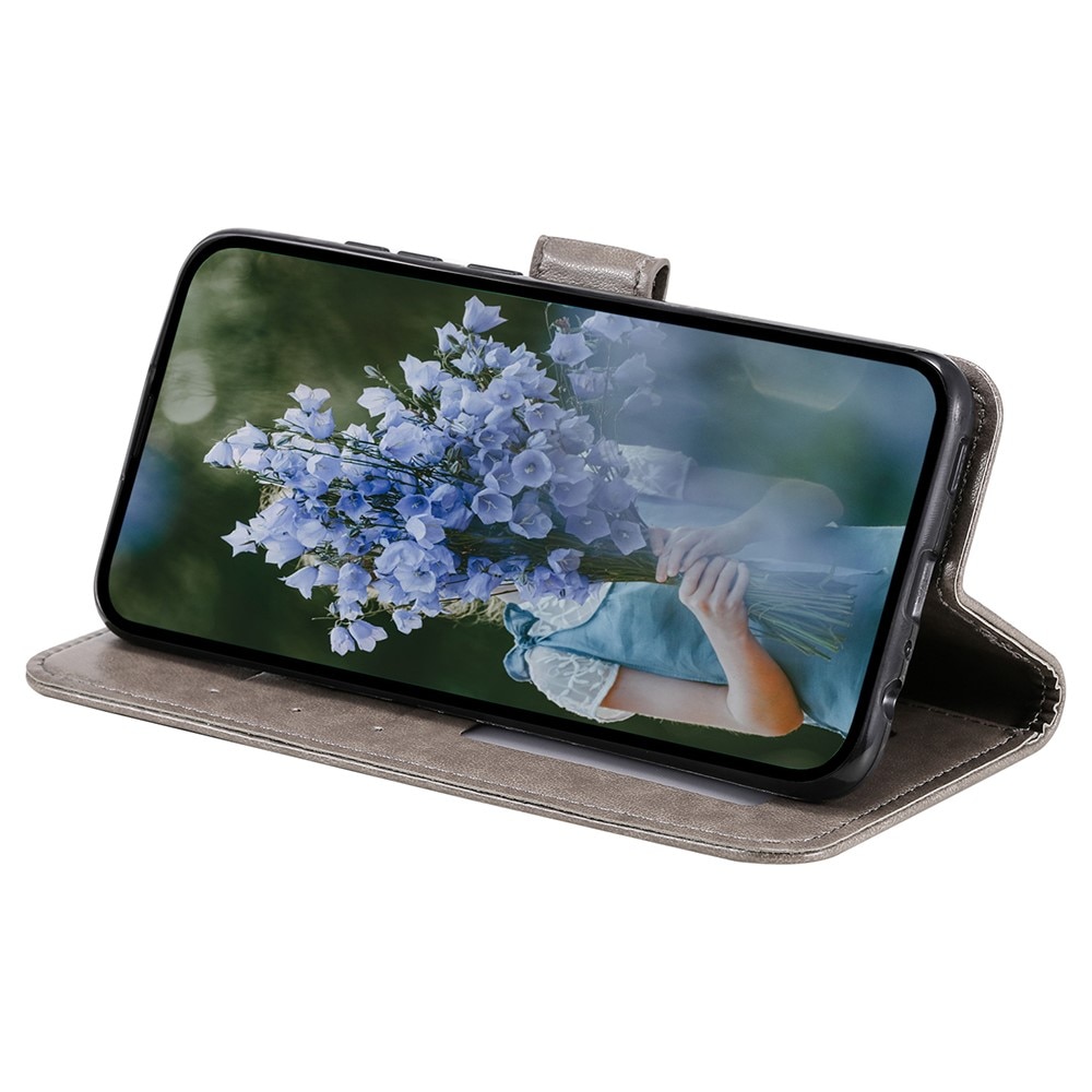 Samsung Galaxy A36 Handytasche Mandala grau