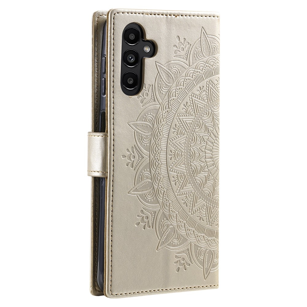 Samsung Galaxy A36 Handytasche Mandala gold