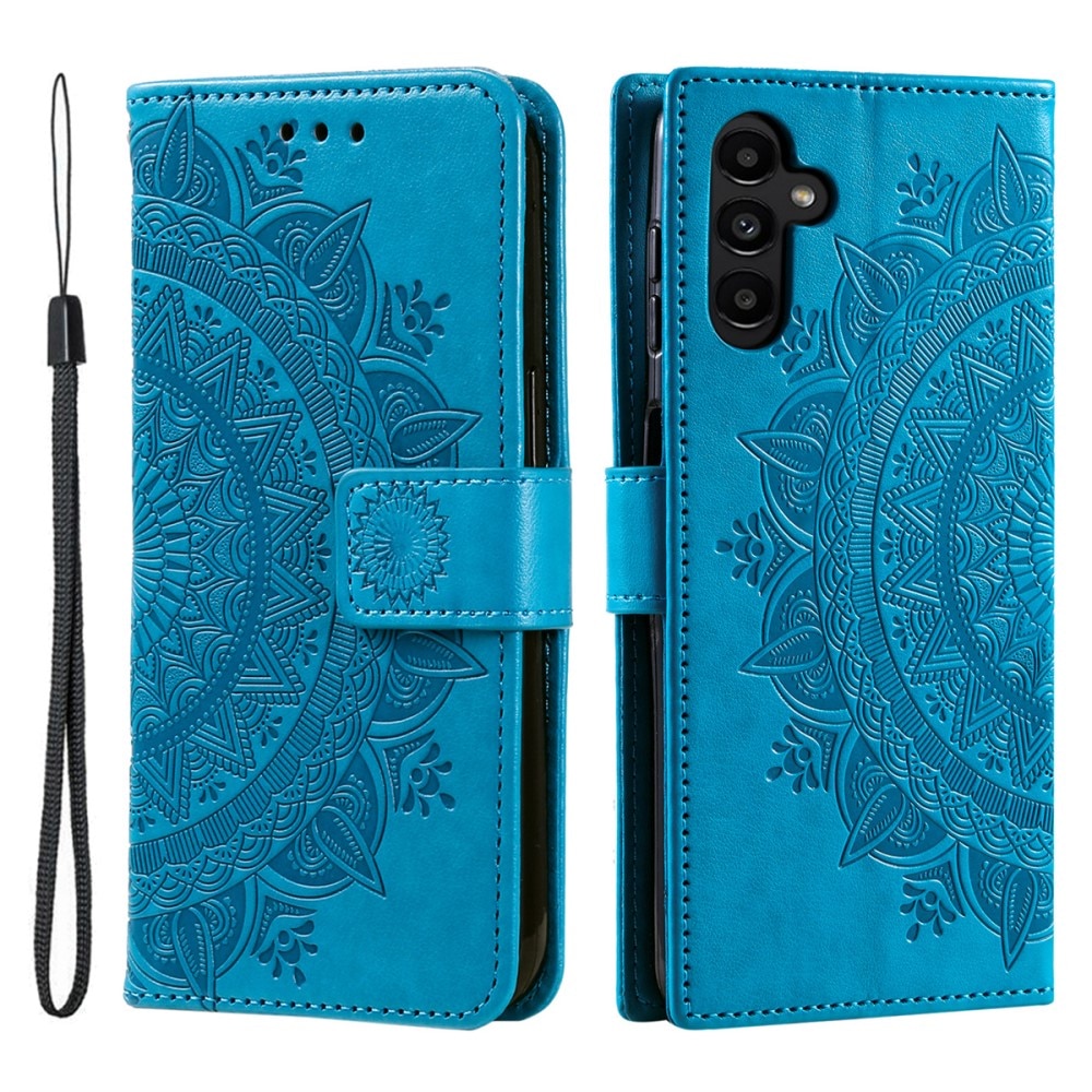 Samsung Galaxy A56 Handytasche Mandala blau