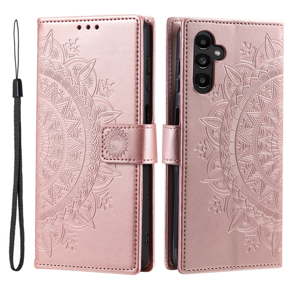 Samsung Galaxy A56 Handytasche Mandala roségold