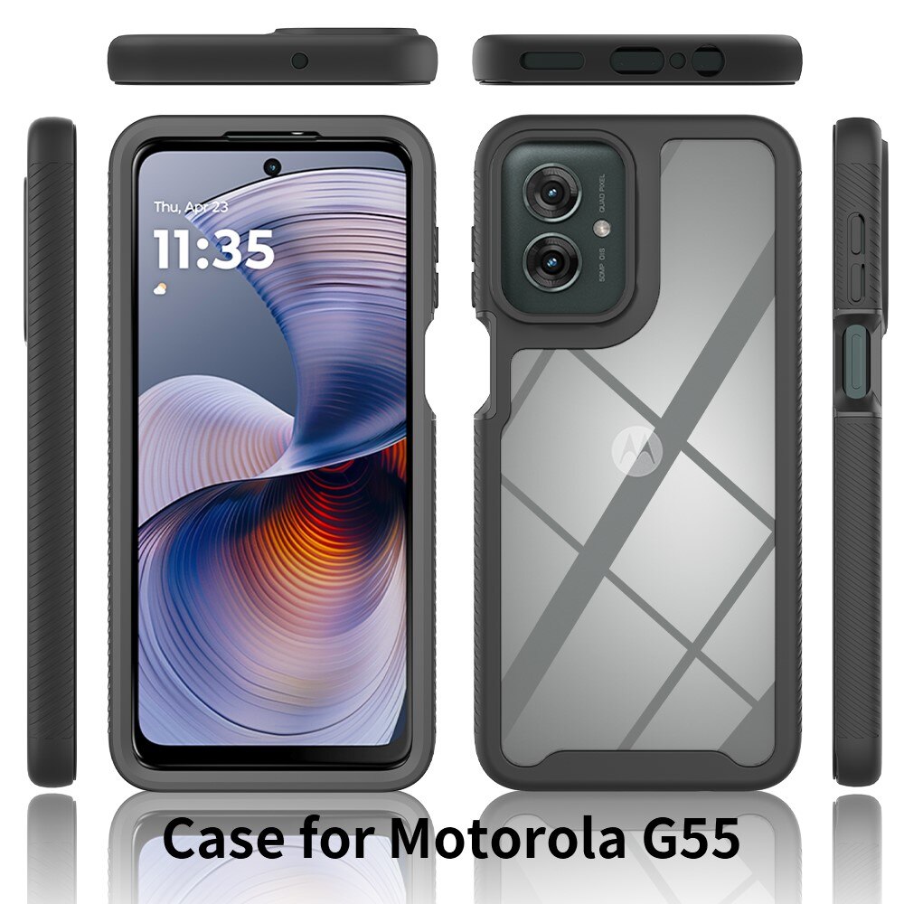 Motorola Moto G55 Full Protection Case schwarz