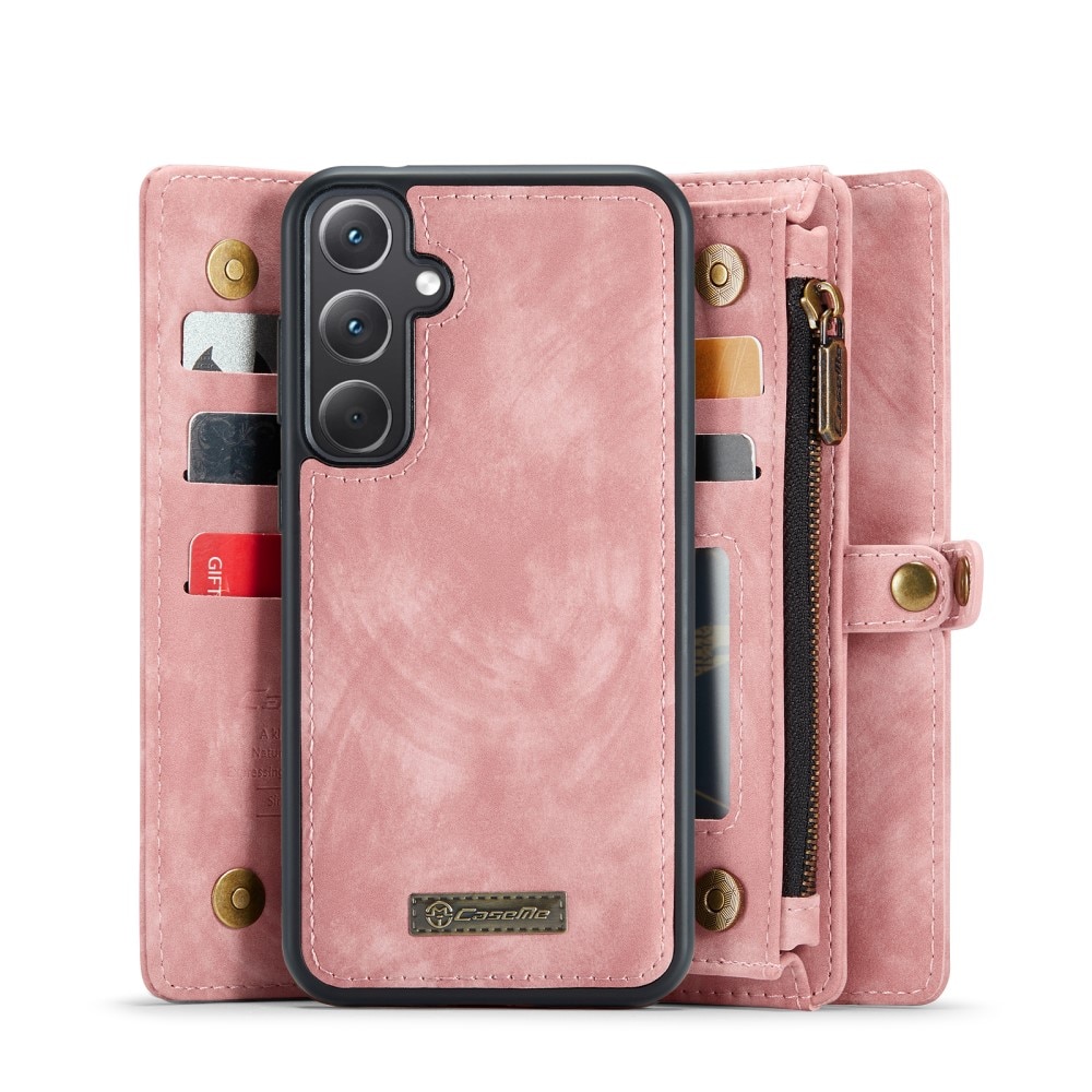 Multi-slot Portemonnaie-Hülle Samsung Galaxy A36 rosa