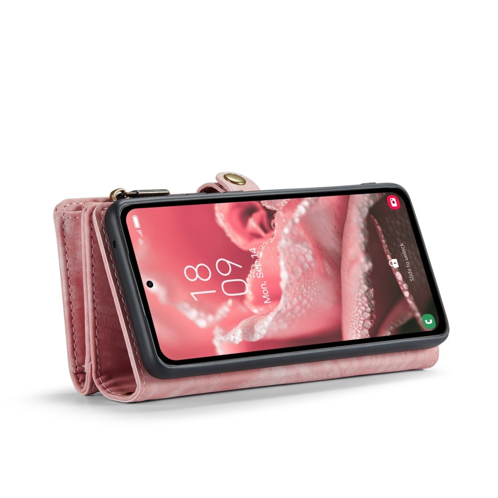 Multi-slot Portemonnaie-Hülle Samsung Galaxy A36 rosa