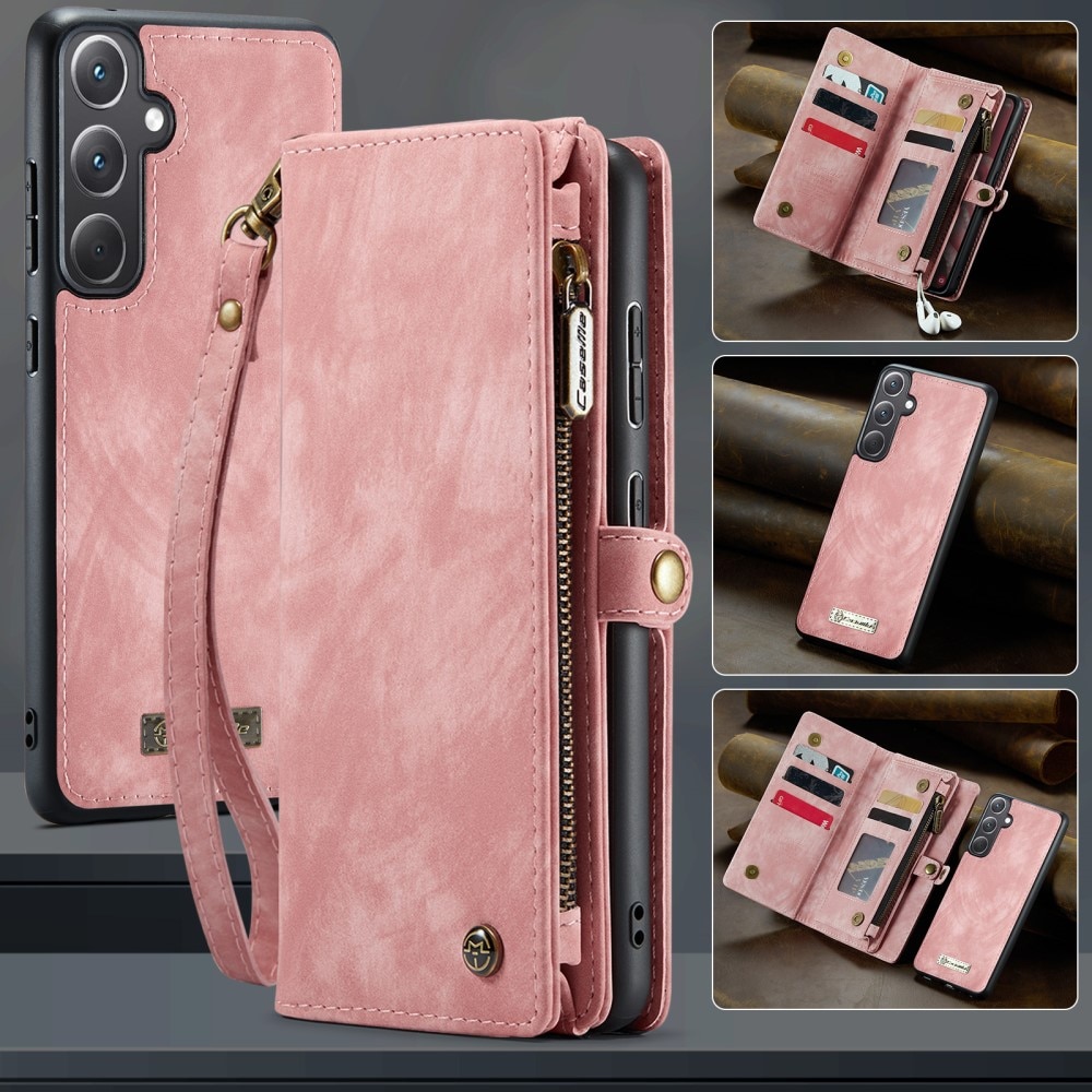 Multi-slot Portemonnaie-Hülle Samsung Galaxy A36 rosa