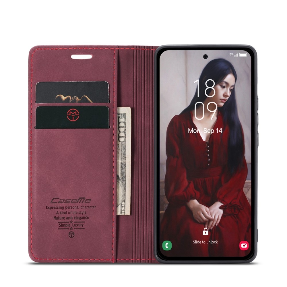 Slim Portemonnaie-Hülle Samsung Galaxy A36 Rot