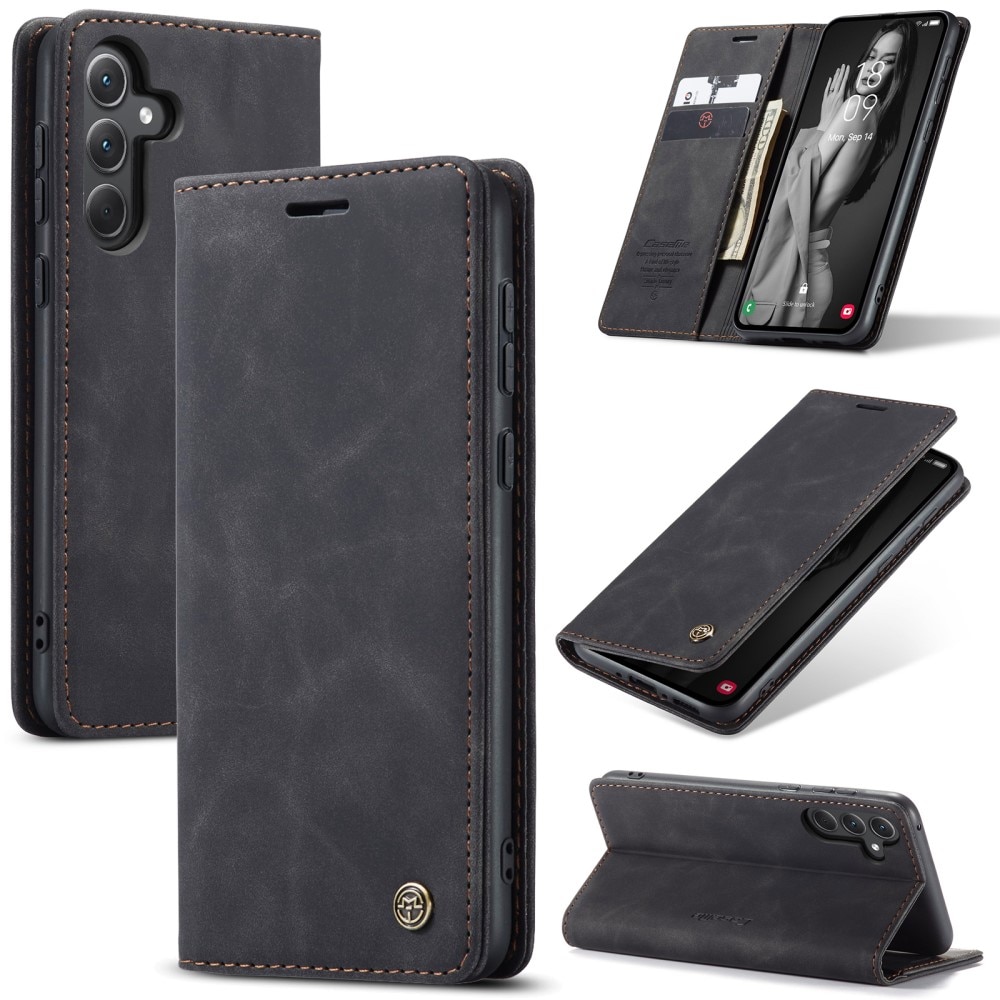 Slim Portemonnaie-Hülle Samsung Galaxy A36 Schwarz