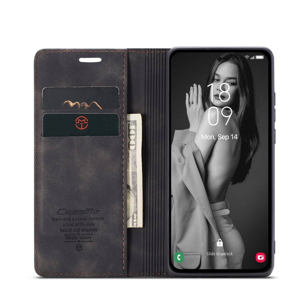 Slim Portemonnaie-Hülle Samsung Galaxy A36 Schwarz