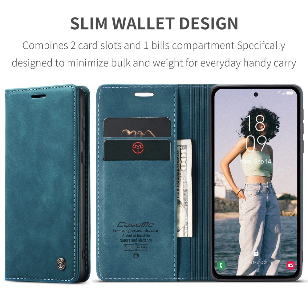 Slim Portemonnaie-Hülle Samsung Galaxy A36 Blau