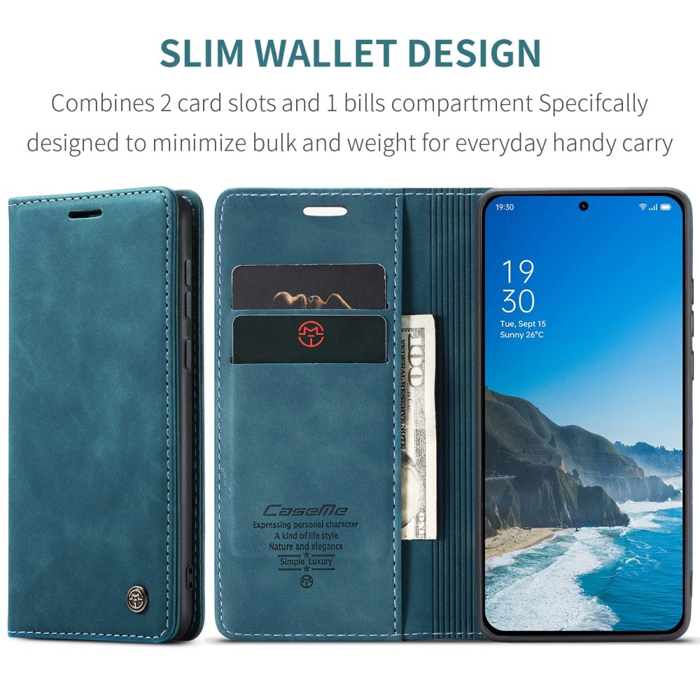 Slim Portemonnaie-Hülle  OnePlus 13 Blau