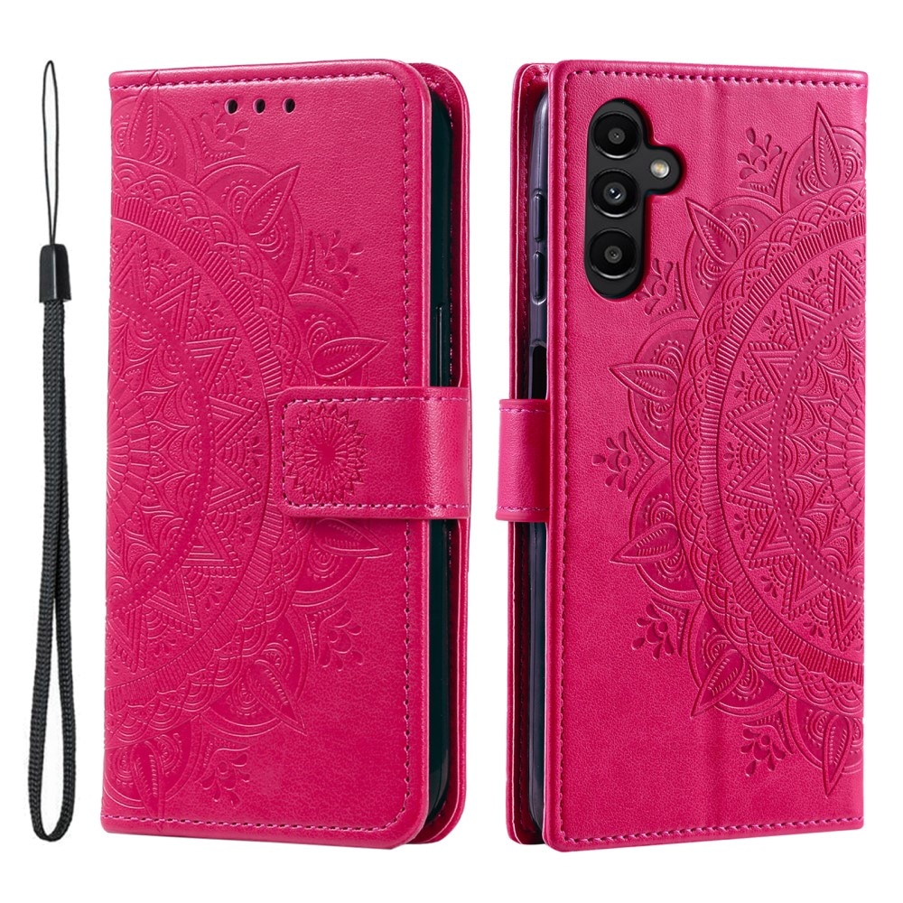 Samsung Galaxy A26 Handytasche Mandala Cerise