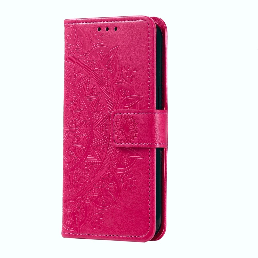 Samsung Galaxy A26 Handytasche Mandala Cerise