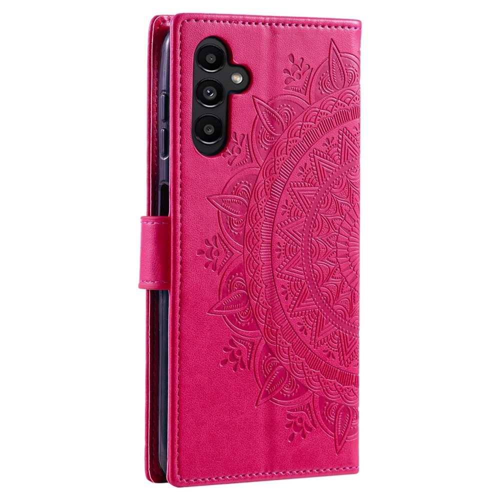 Samsung Galaxy A26 Handytasche Mandala Cerise