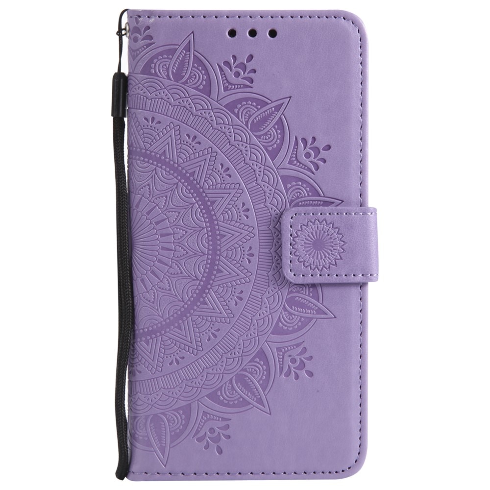 iPhone 16e Handytasche Mandala lila