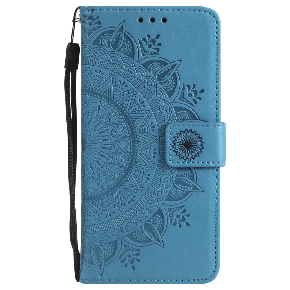 iPhone 16e Handytasche Mandala Blau