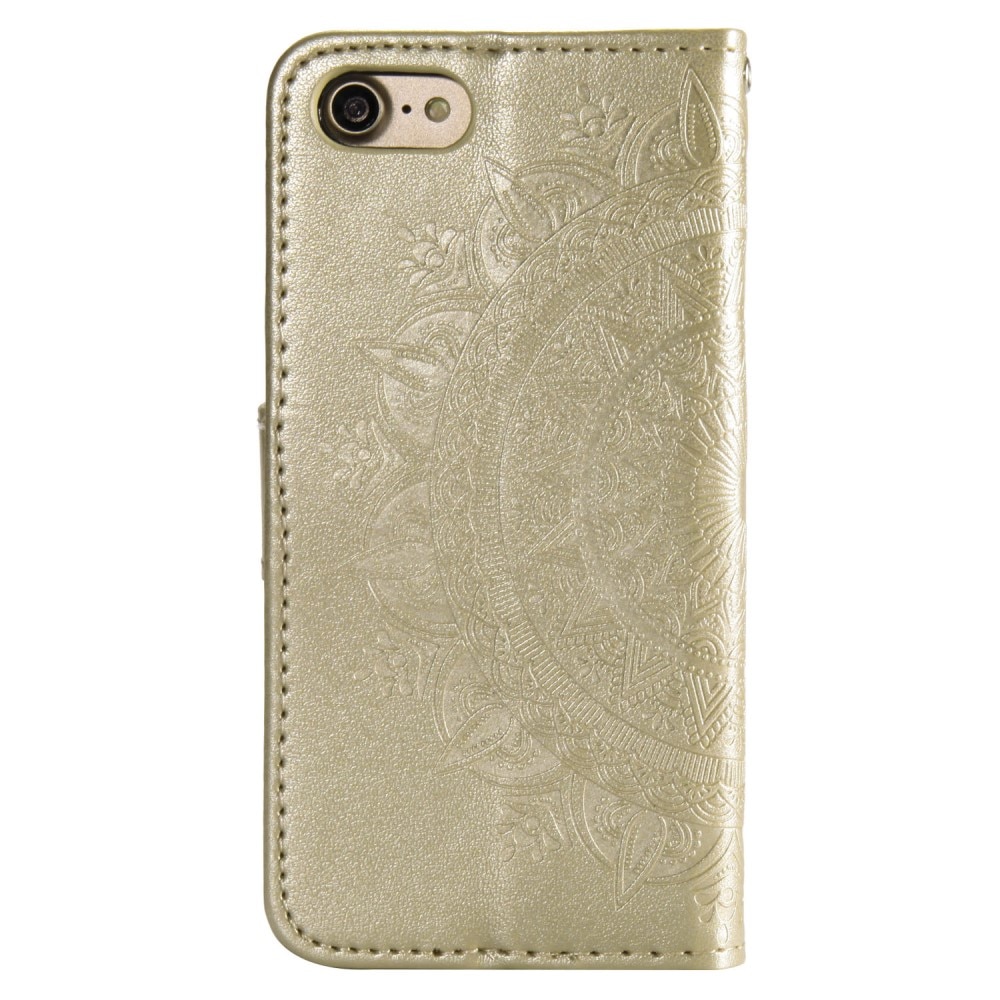 iPhone 16e Handytasche Mandala Gold