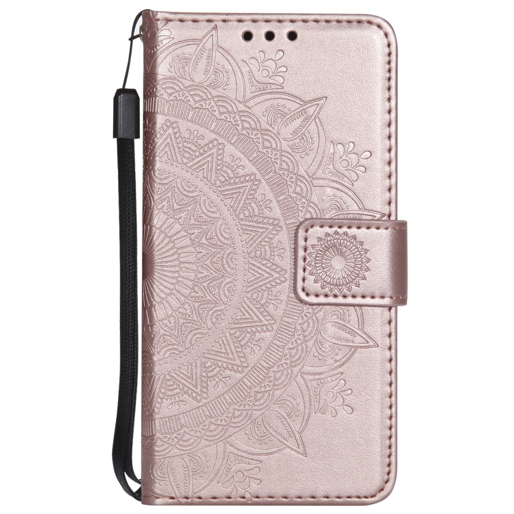 iPhone 16e Handytasche Mandala Roségold