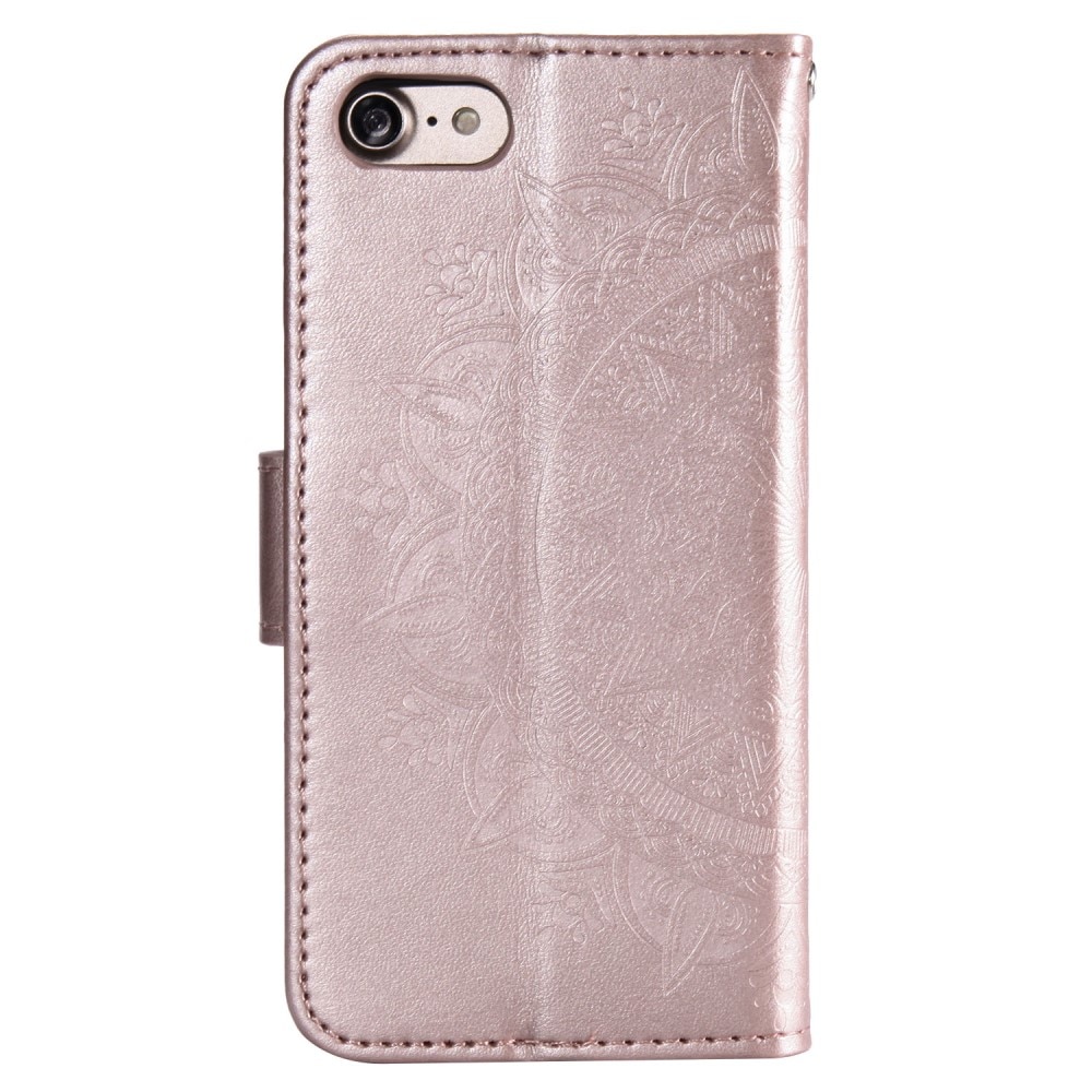 iPhone 16e Handytasche Mandala Roségold