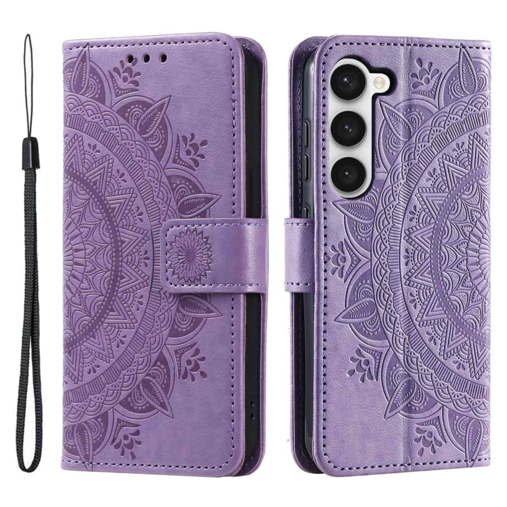 Samsung Galaxy S23 Plus Handytasche Mandala lila