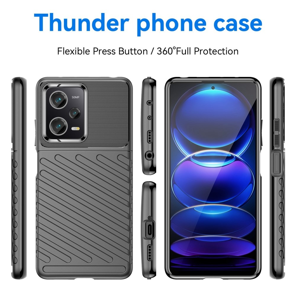 Xiaomi Redmi Note 12 Pro 5G Thunder TPU Case schwarz