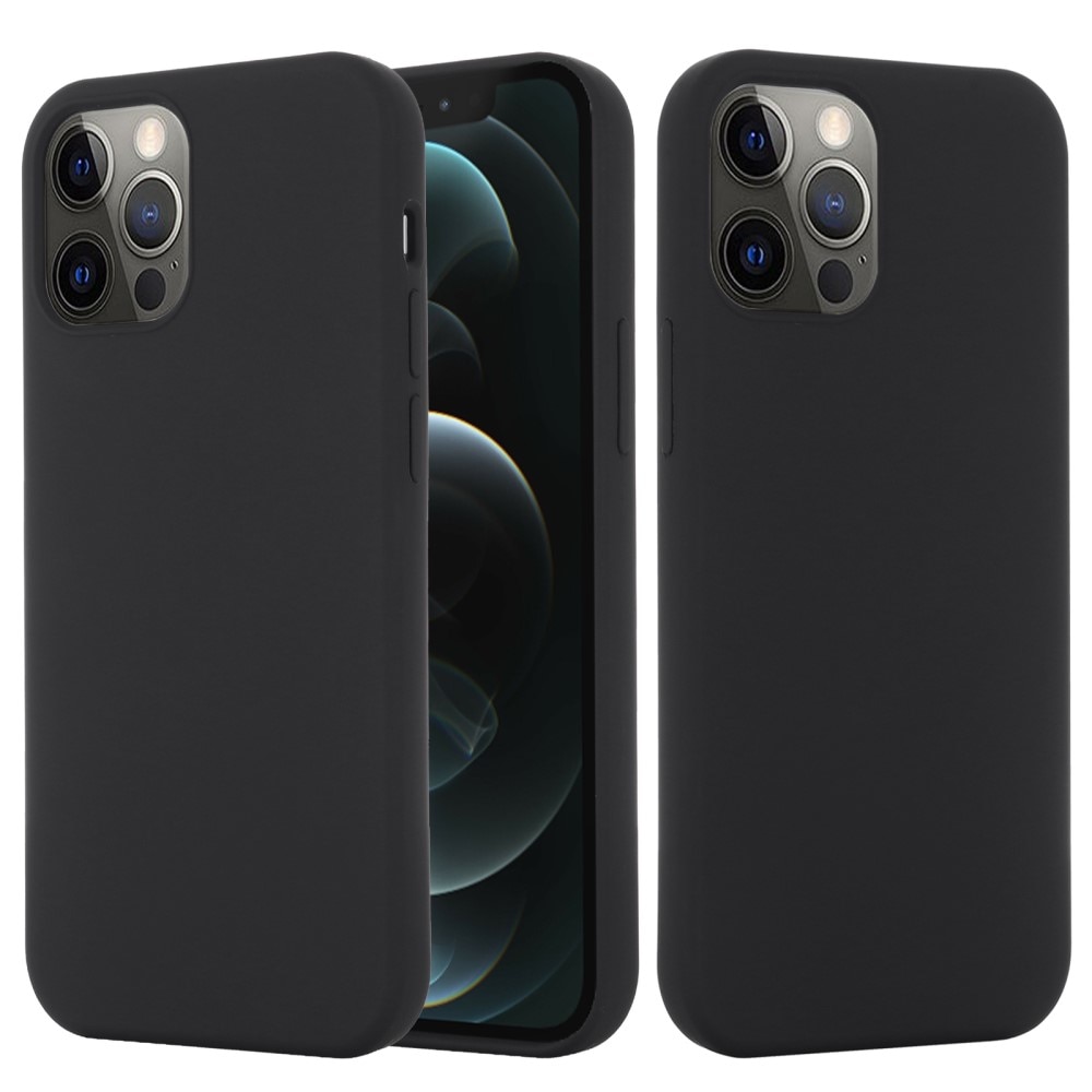 Silikonhülle MagSafe iPhone 15 Pro Max, schwarz