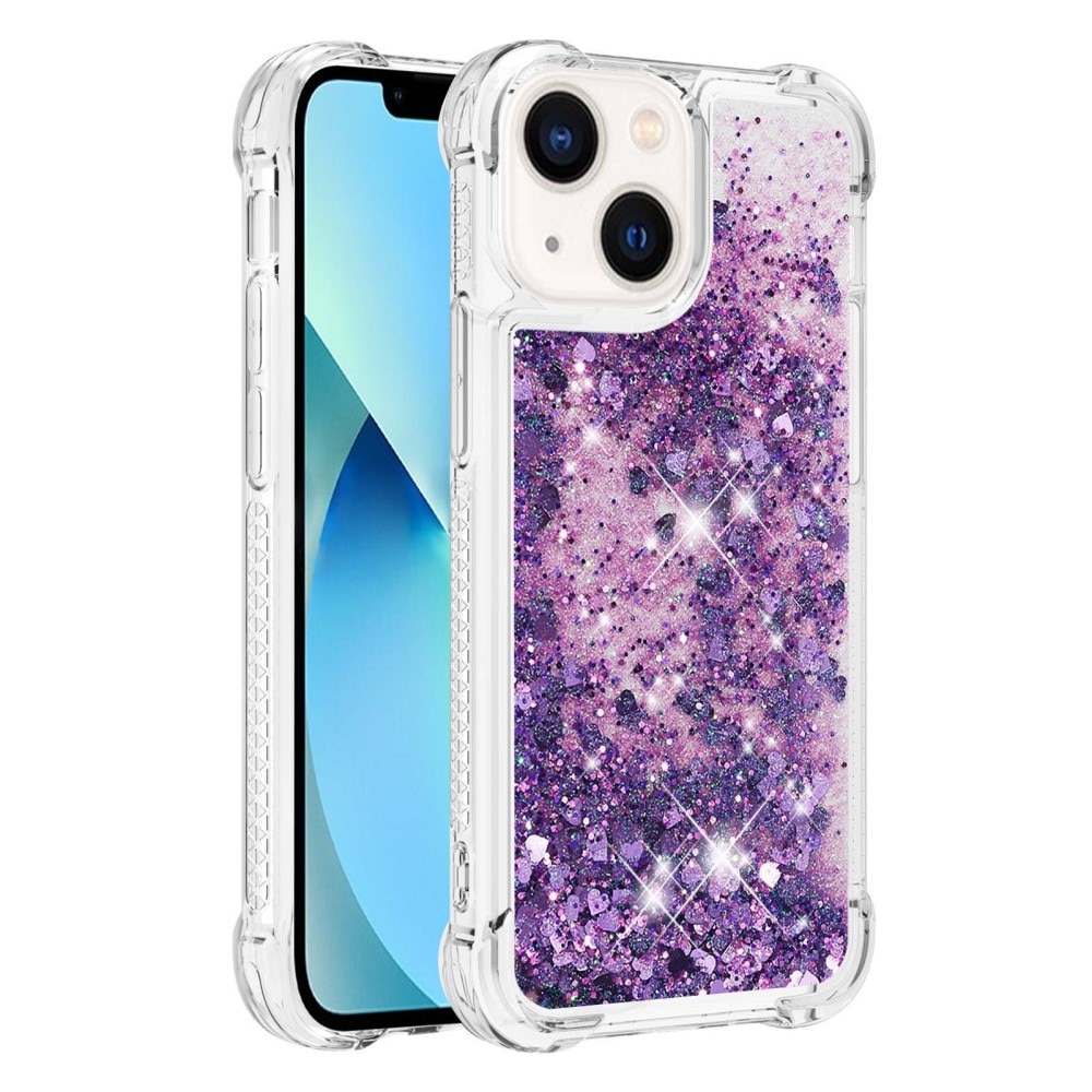 iPhone 15 Glitter Powder TPU Handyhülle lila