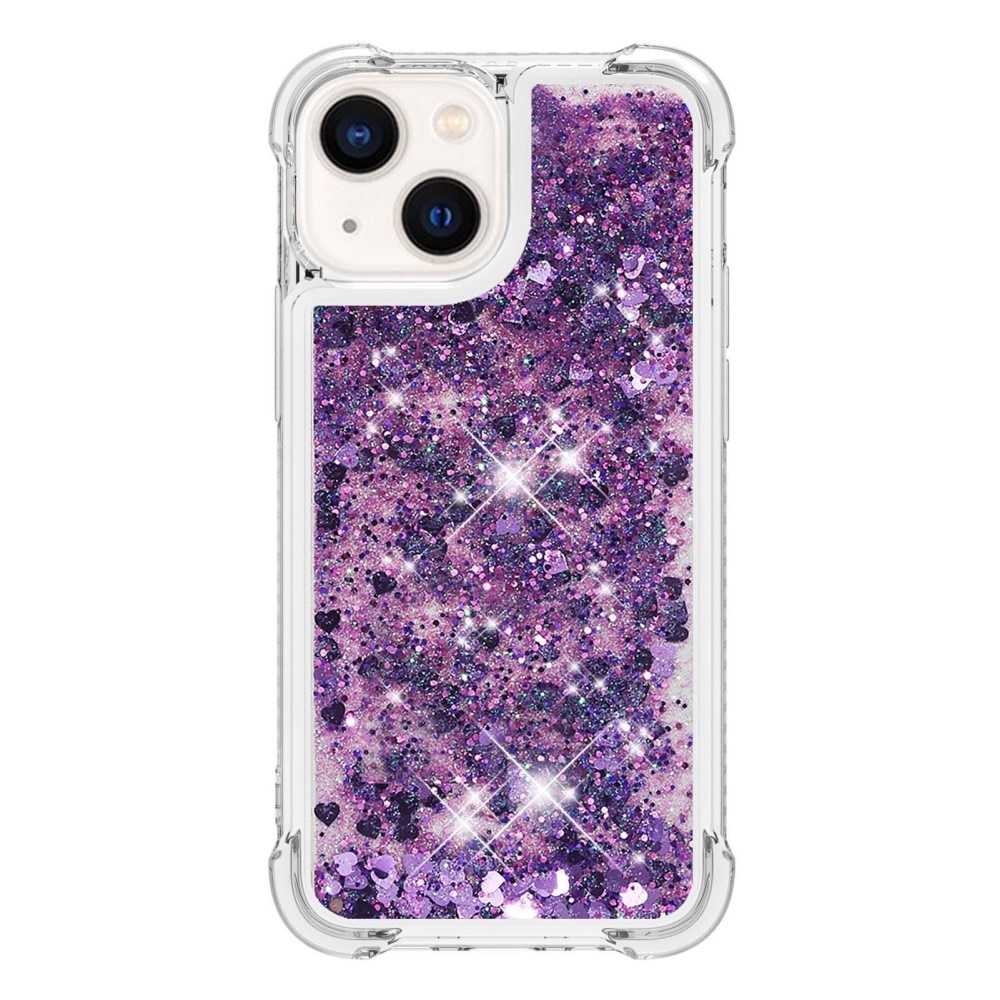 iPhone 15 Glitter Powder TPU Handyhülle lila