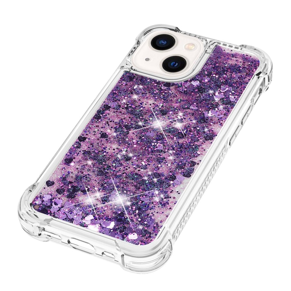 iPhone 15 Glitter Powder TPU Handyhülle lila