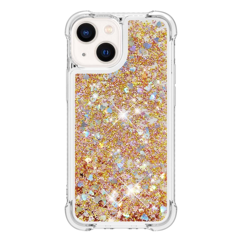 iPhone 15 Glitter Powder TPU Handyhülle gold