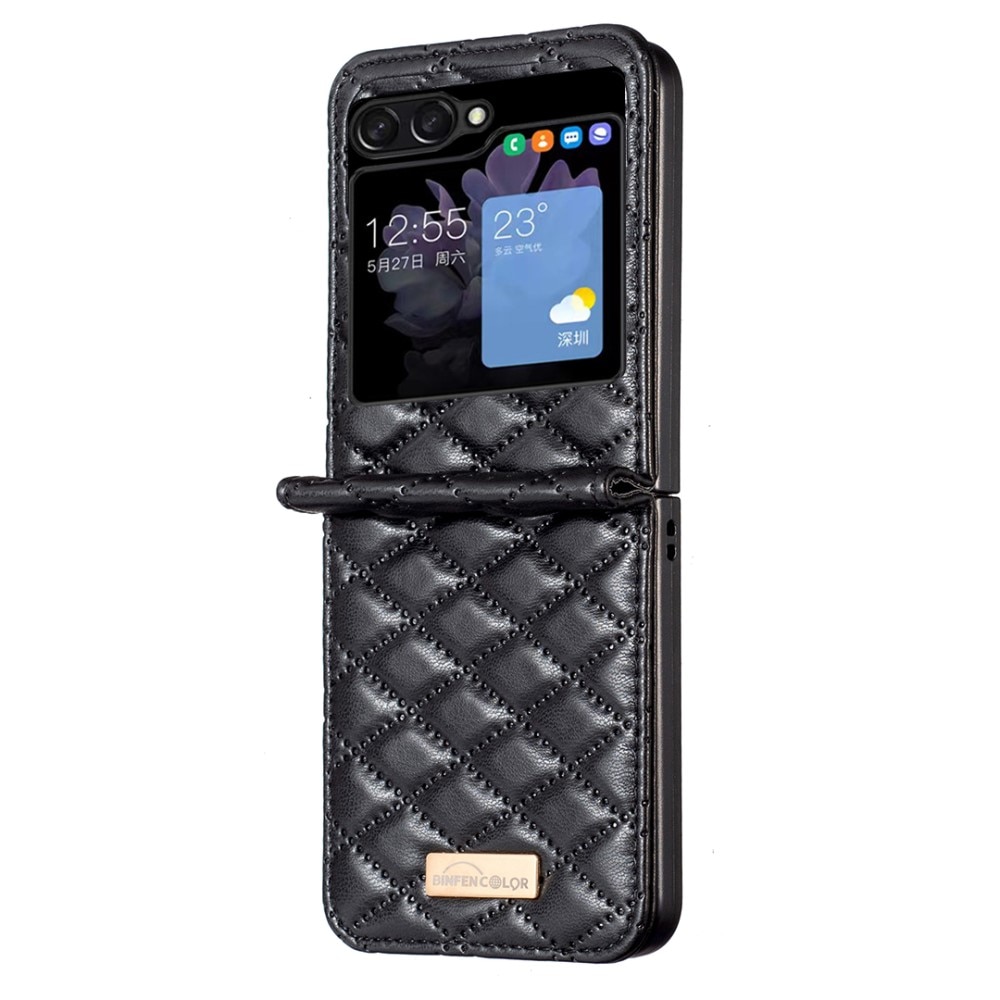 Samsung Galaxy Z Flip 5 Handytasche Quilted schwarz