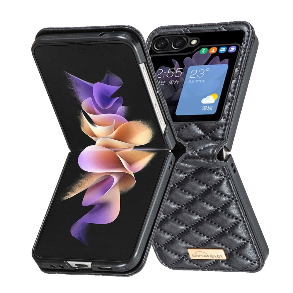 Samsung Galaxy Z Flip 5 Handytasche Quilted schwarz