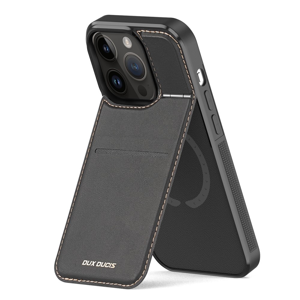 Rafi Series RFID MagSafe Wallet Stand CaseiPhone 15 Pro Max schwarz