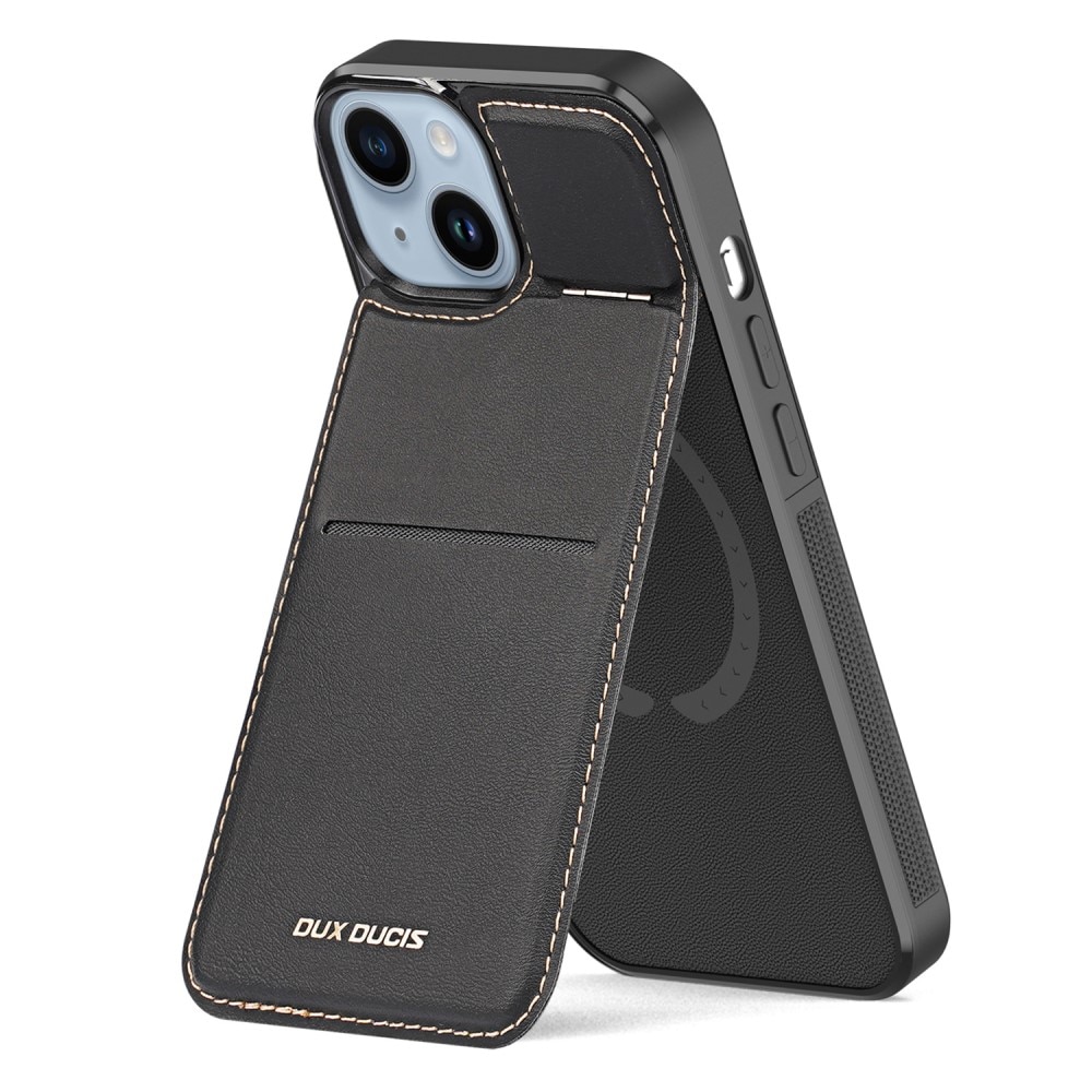 Rafi Series RFID MagSafe Wallet Stand Case iPhone 15 schwarz