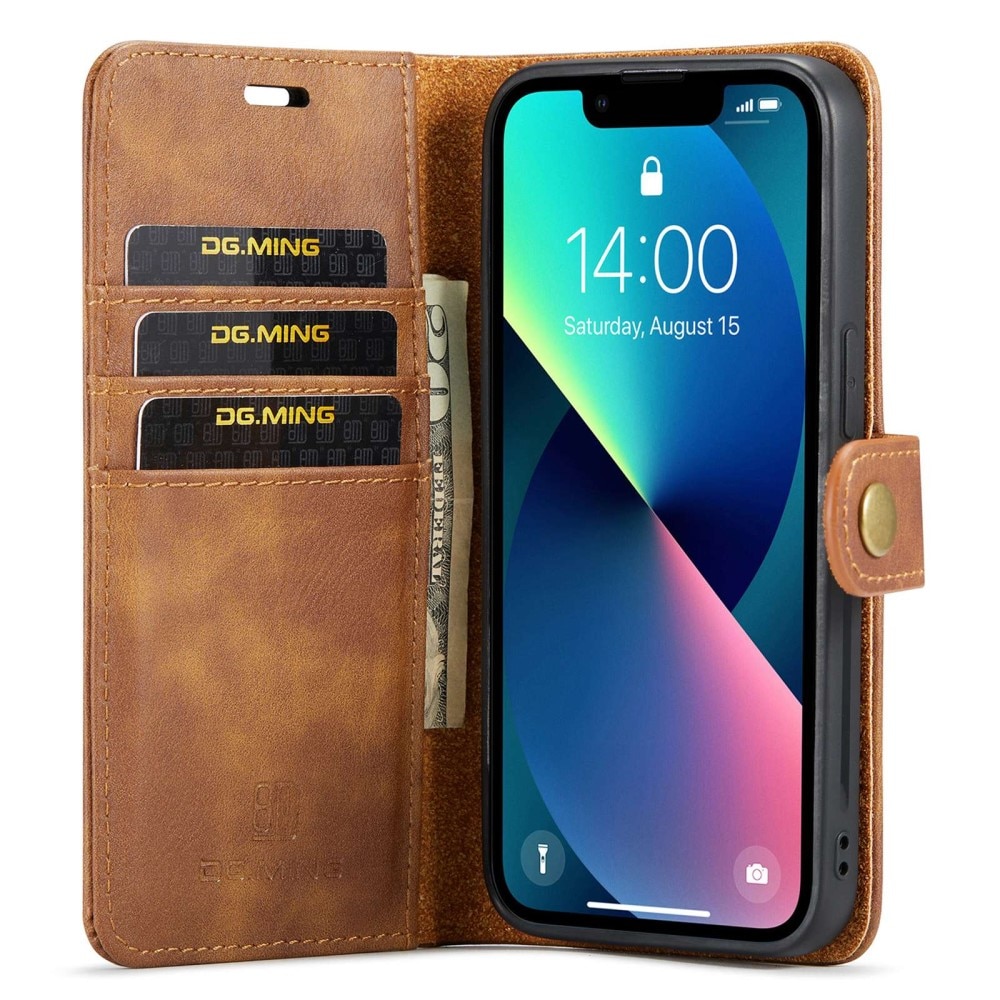 Handytasche Magnetische iPhone 15 Cognac