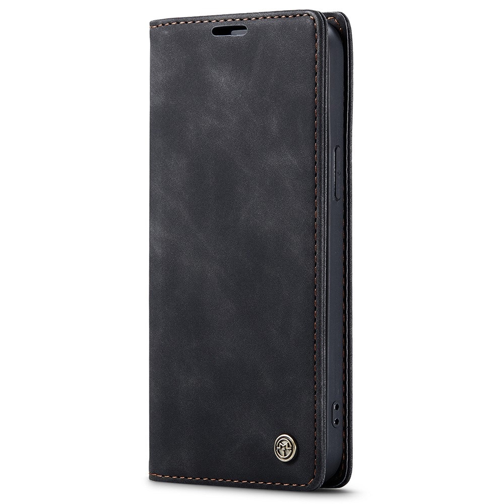 Slim Portemonnaie-Hülle iPhone 15 Pro Schwarz