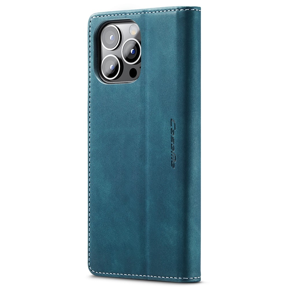 Slim Portemonnaie-Hülle iPhone 15 Pro Blau