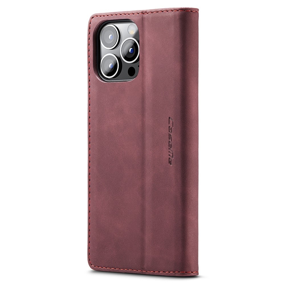 Slim Portemonnaie-Hülle iPhone 15 Pro Rot