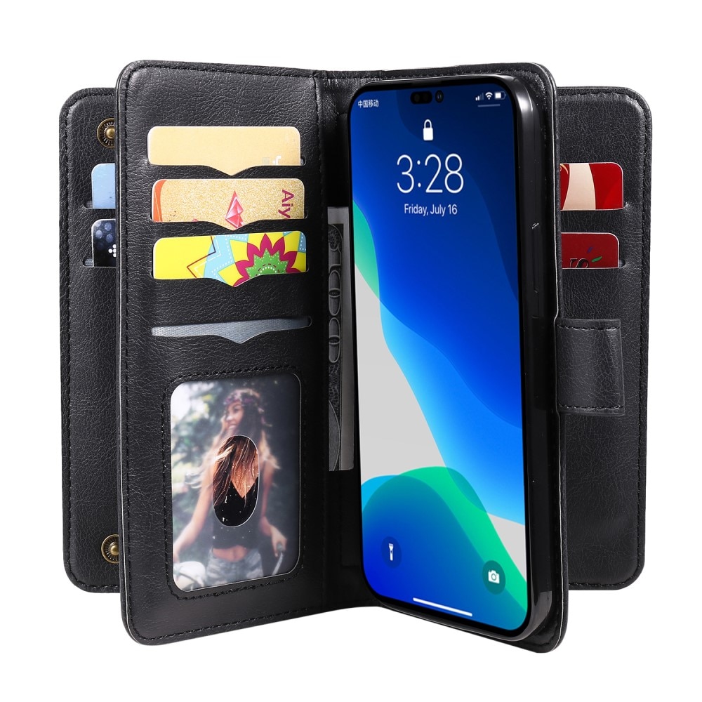 iPhone 15 Pro Max Handytasche Multi-slot, schwarz