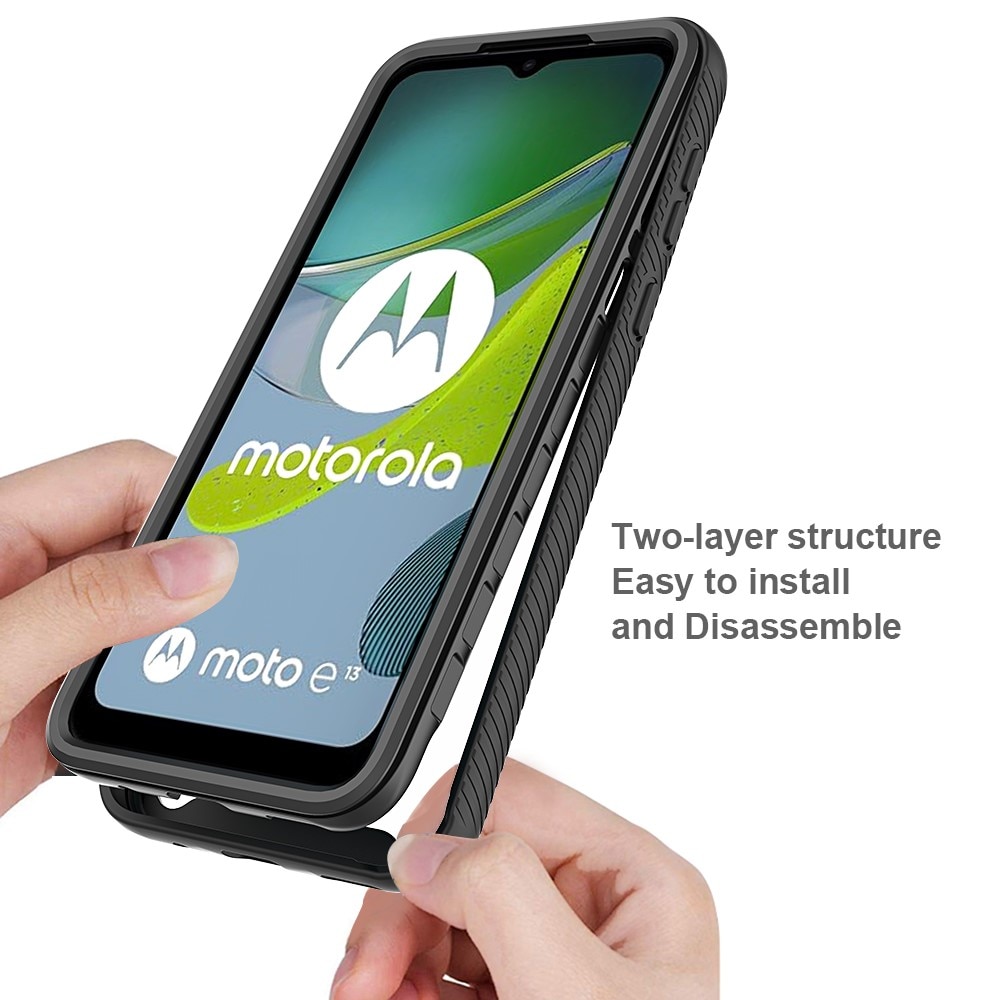 Motorola Moto E13 Full Protection Case schwarz