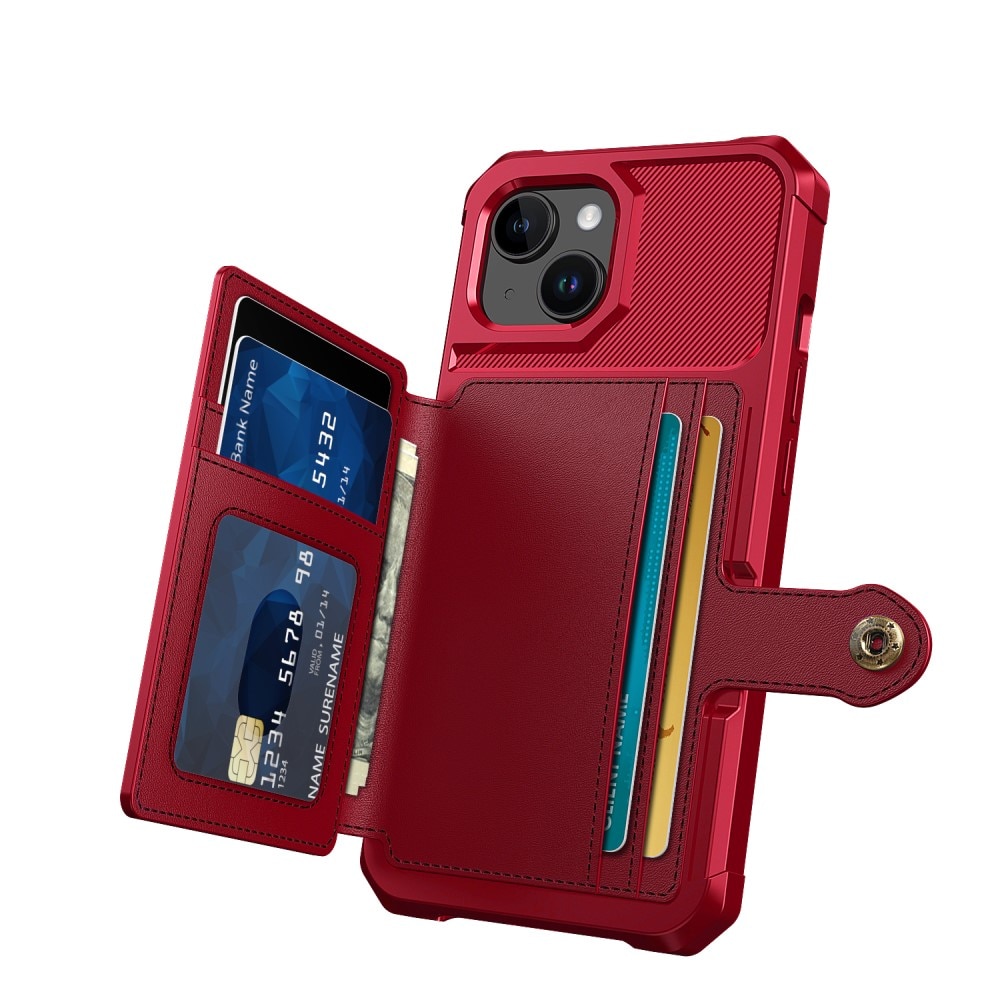 iPhone 15 Tough Multi-slot Case rot