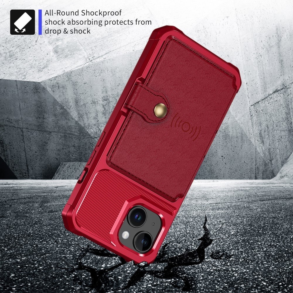 iPhone 15 Tough Multi-slot Case rot