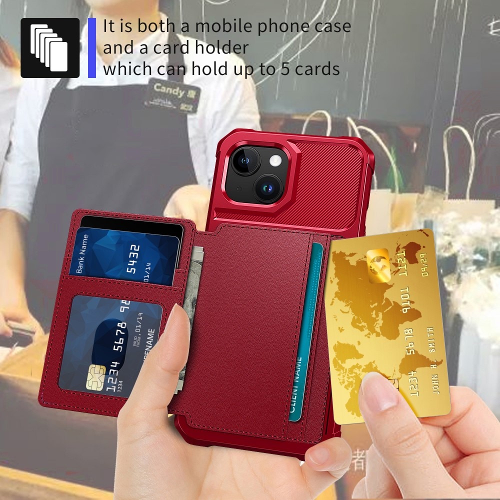 iPhone 15 Tough Multi-slot Case rot