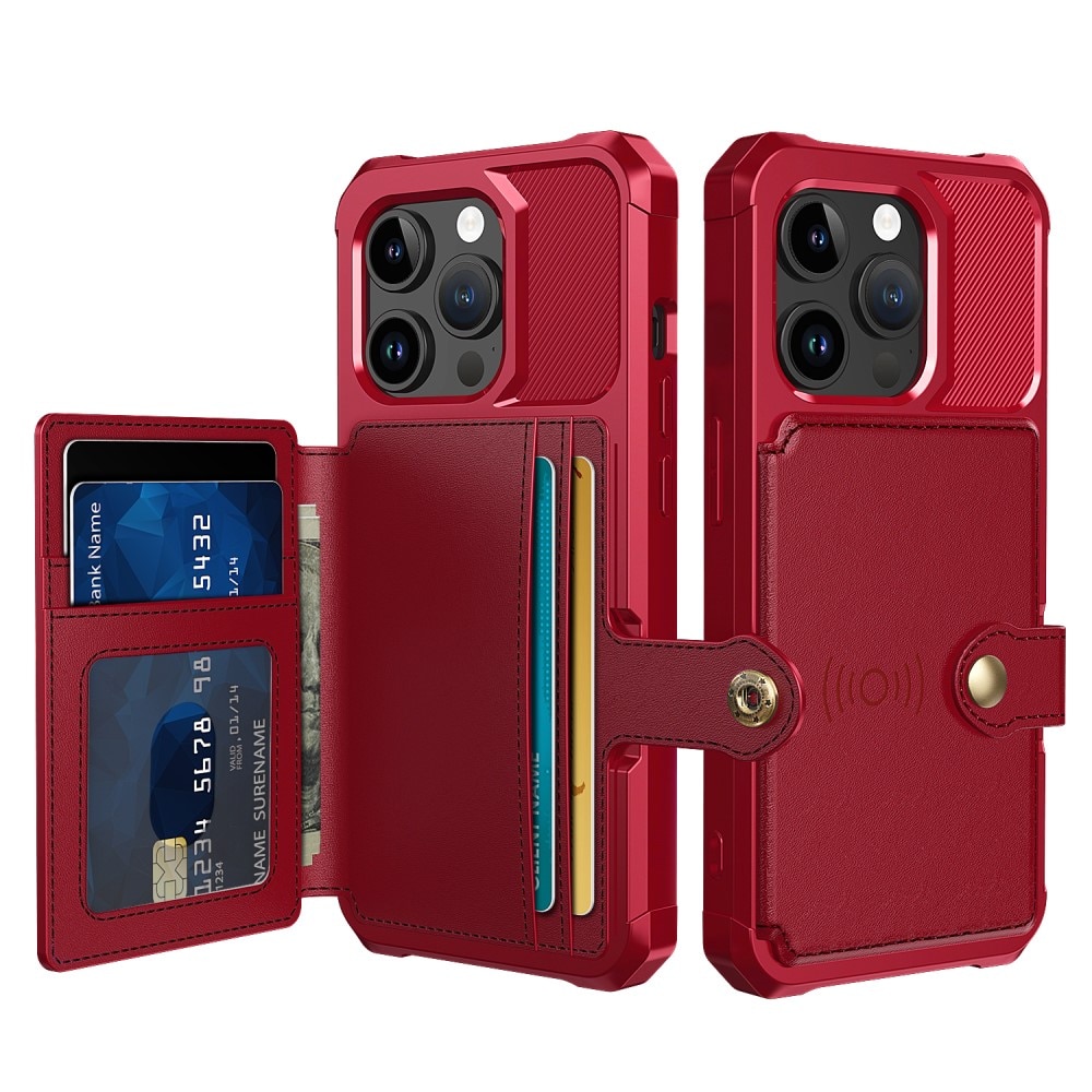 iPhone 15 Pro Tough Multi-slot Case rot