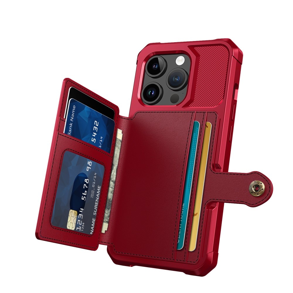 iPhone 15 Pro Tough Multi-slot Case rot