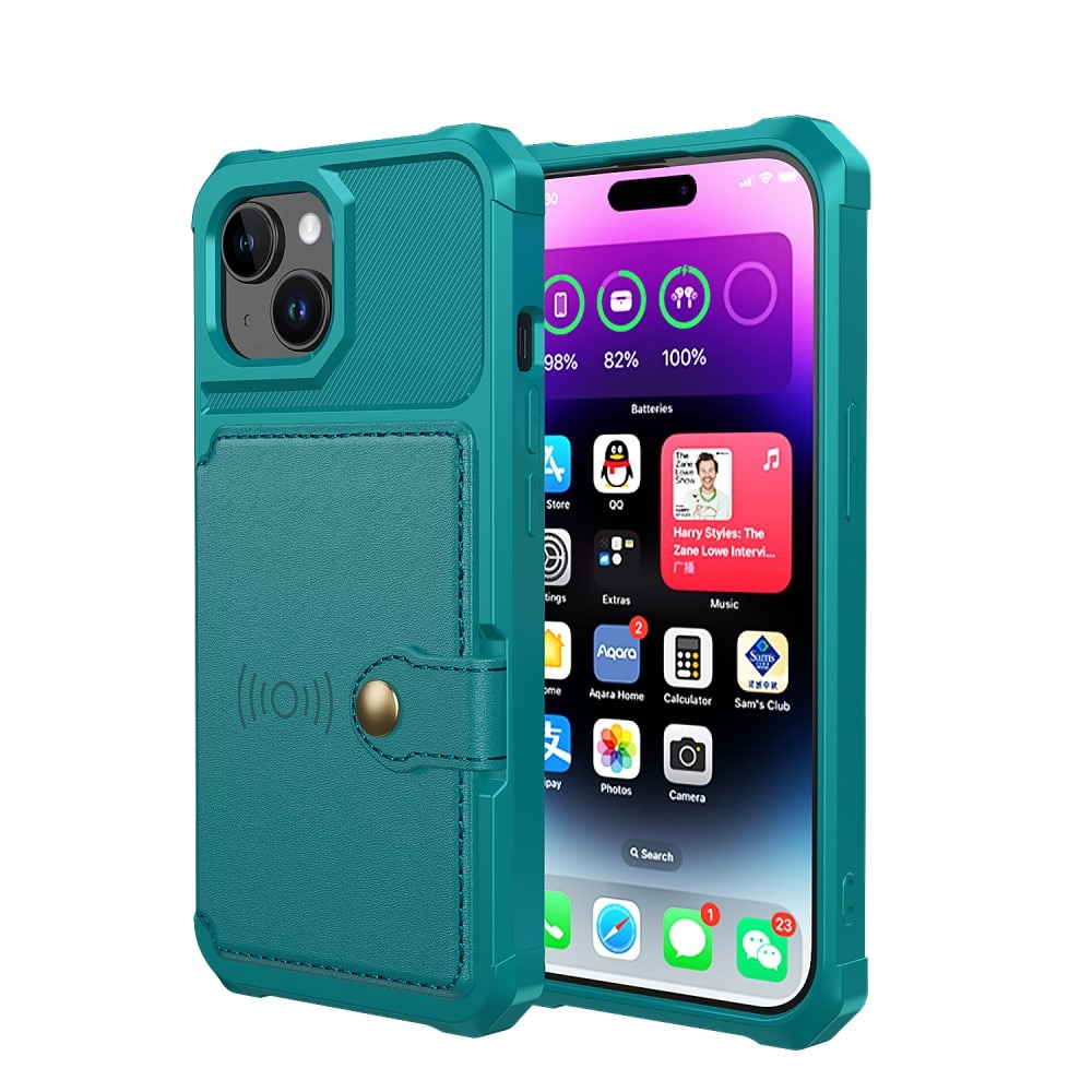 iPhone 15 Plus Tough Multi-slot Case grün