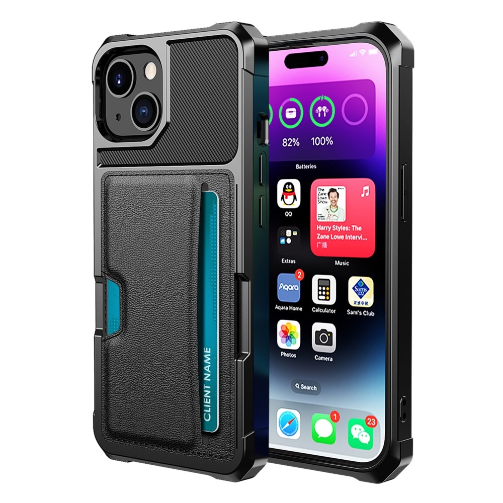 iPhone 15 Tough Card Case schwarz