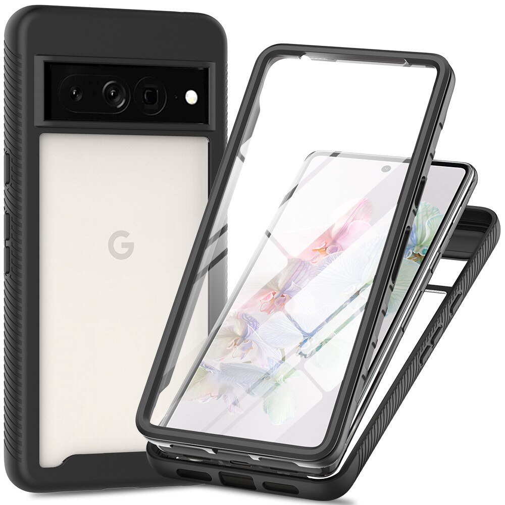 Google Pixel 9 Pro XL Full Protection Case schwarz/durchsichtig