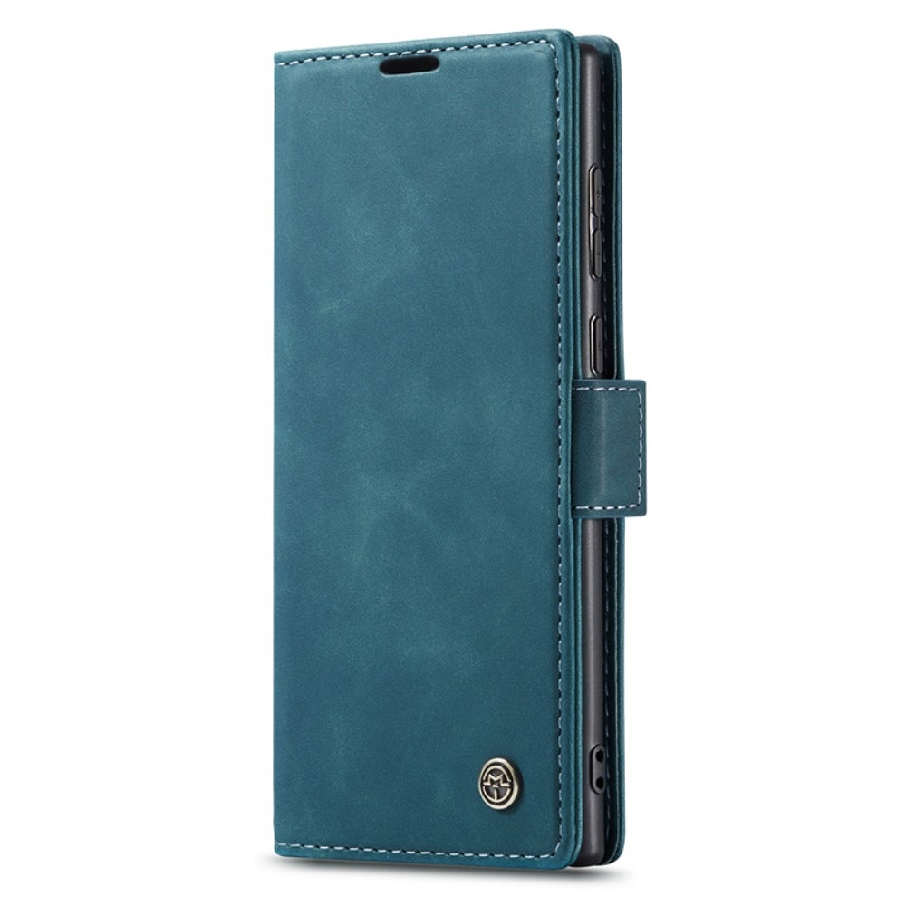 Slim Portemonnaie-Hülle Samsung Galaxy S24 Ultra Blau